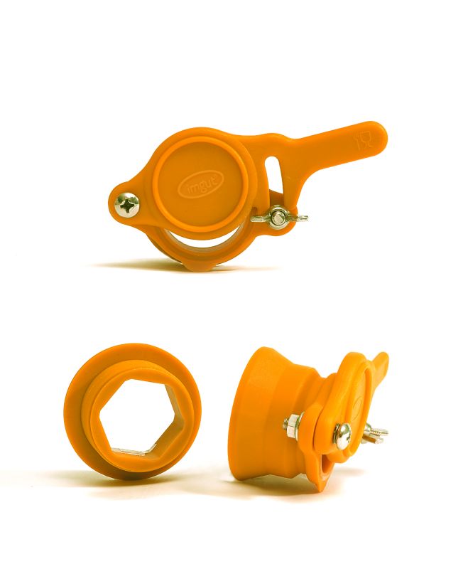 Robinet pour miel 6/4'' en plastique avec écrou