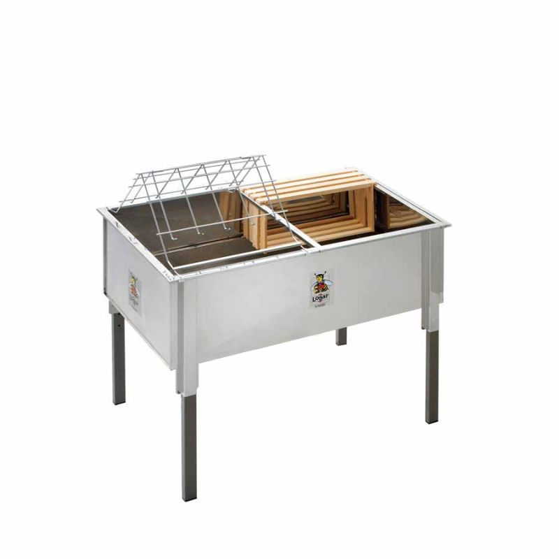 Bac de désoperculation Logar 100 cm, allongé, acier inoxydable (Art. 8020)