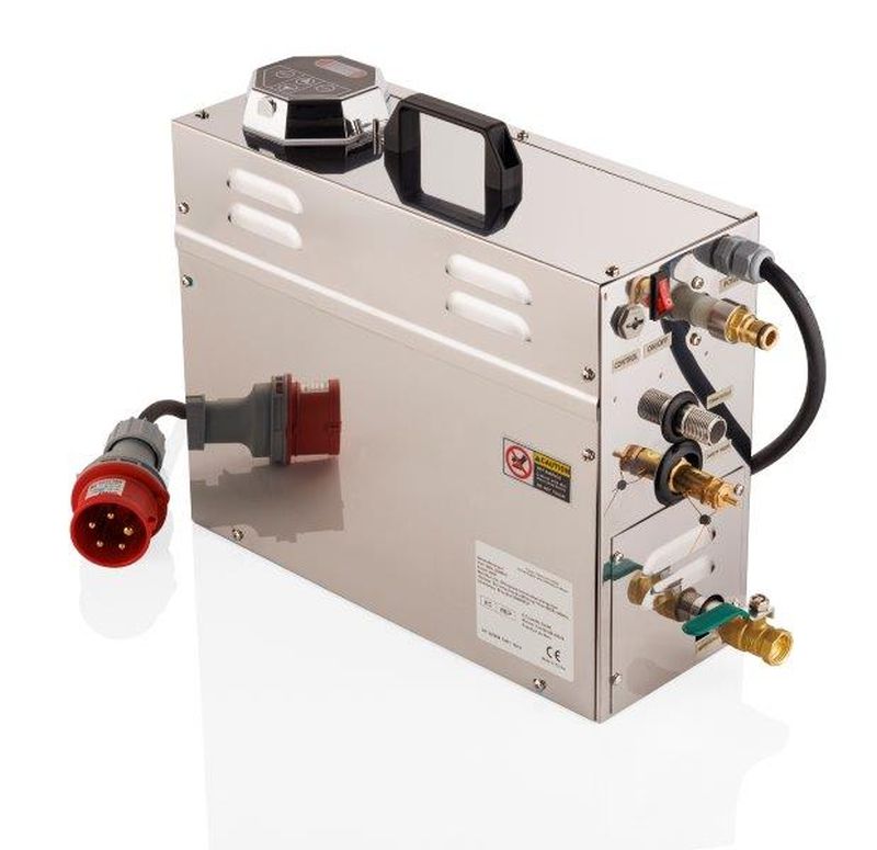 Fondoir à vapeur rectangulaire Logar pour fonctionnement au gaz, acier inoxydable