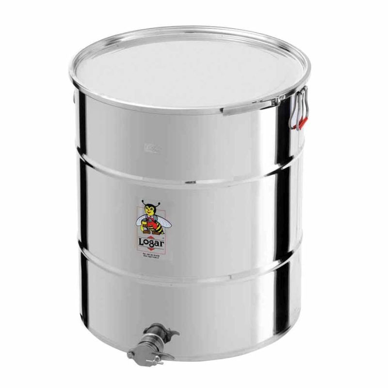 Cuve de remplissage Logar 170 kg, fermeture par collier, acier inoxydable